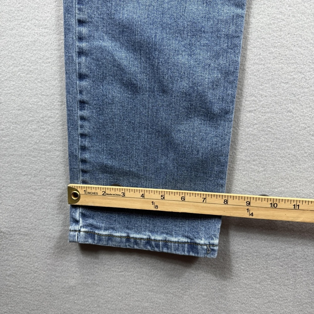 Wrangler Jeans Mens 32x29 Light Wash Blue Straight Leg Denim Western (Tag 32x30) - Picture 3 of 8